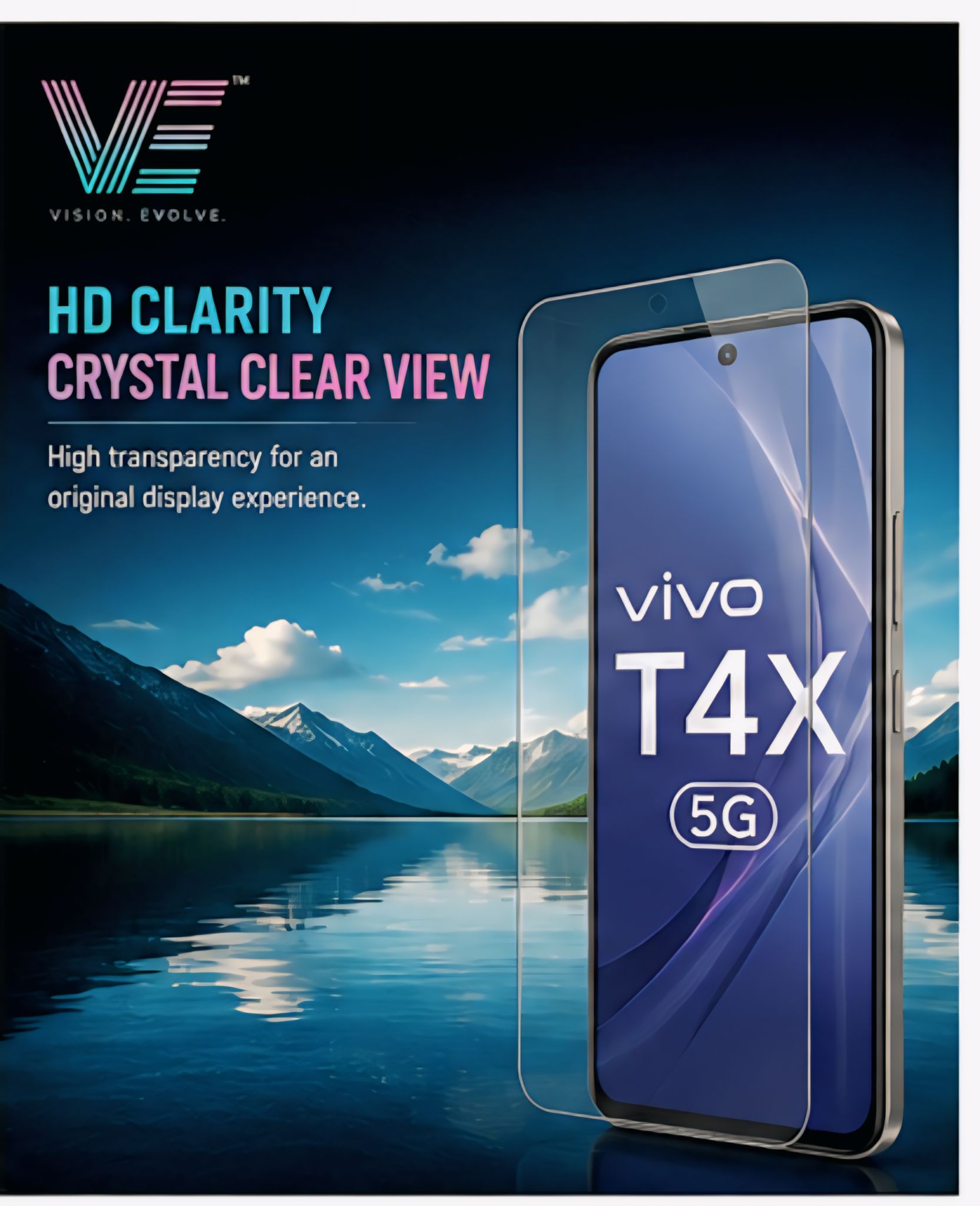 Vivo T4x 5g Tempered glass ( pack of 1 )